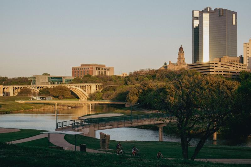 A sunset in Fort Worth.