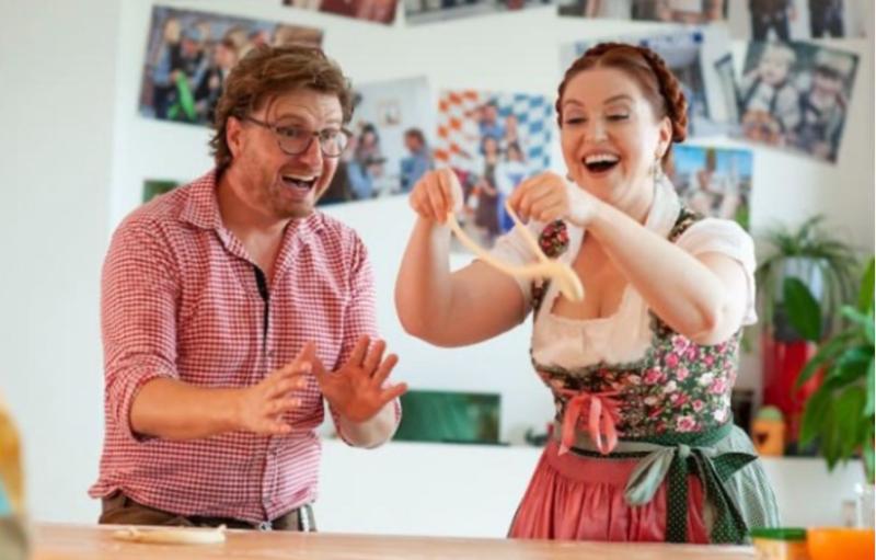 photo showing chef Robinson during a Bosebrezn pretzel-making class