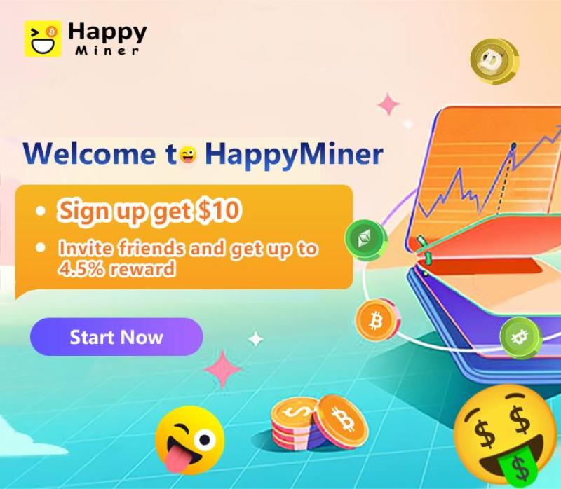 Earn Passive Income Cloud Mining With HappyMiner